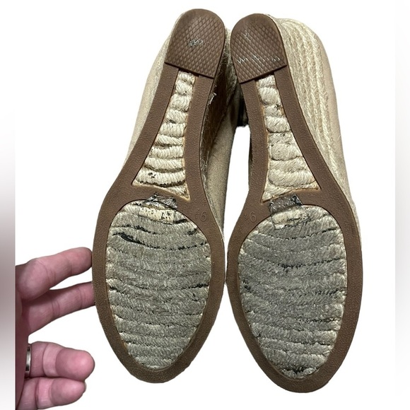 J. Crew Saville canvas espadrille slip on wedge in tan - Picture 7 of 10